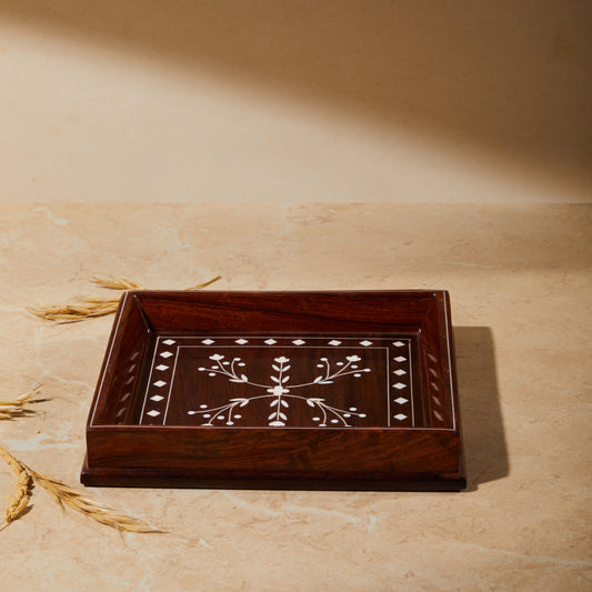 organiser, kitchen, bathroom, bed side organiser, tabletop organiser, front view, wooden inlay organiser