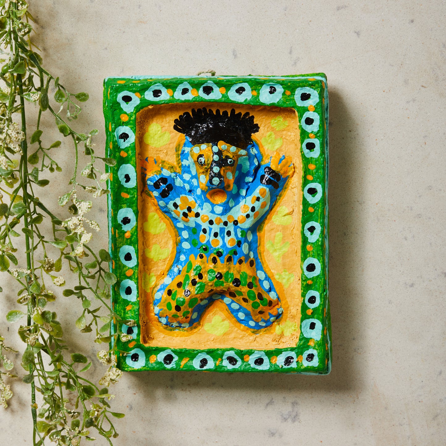 Mahua Devi - Baiga Papier Maché Wall Plate