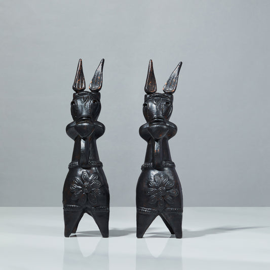 Bankura Black Horse (Set of Two)