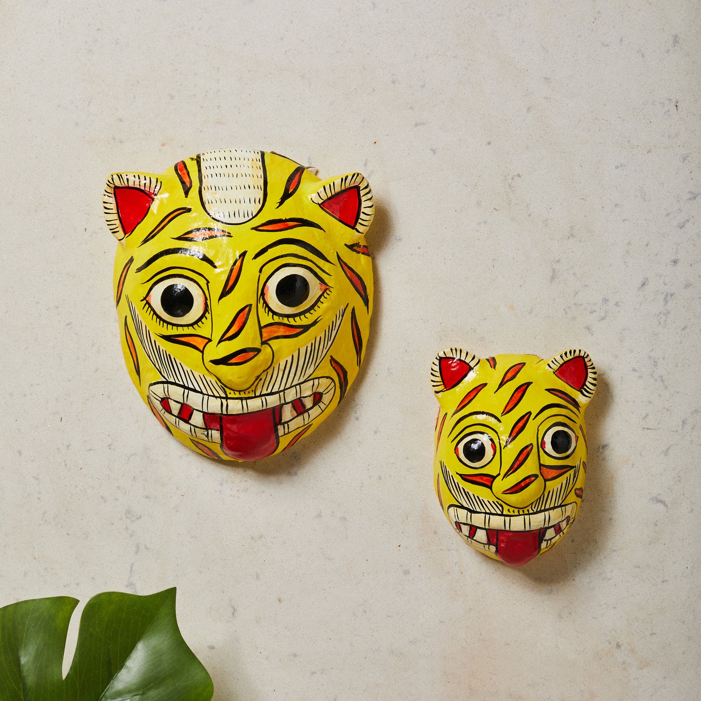 Cheriyal Tiger Masks (Set of Two)