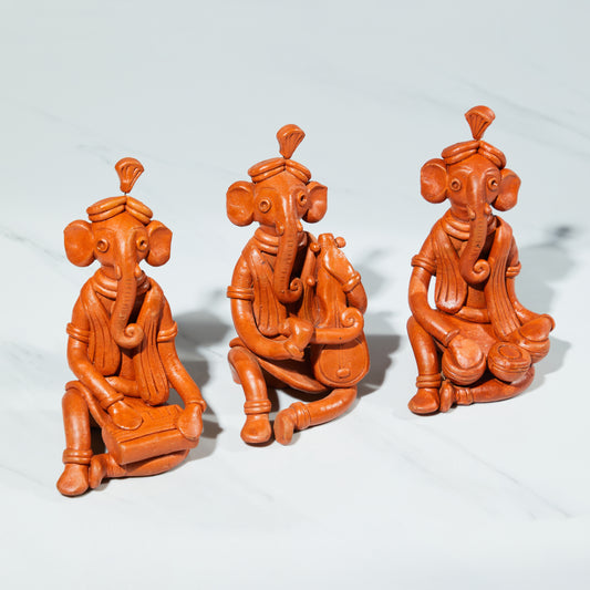 Musical Ganeshas (Set of three)